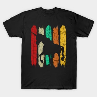 Unicorn - Retro Style Horse Vintage Silhouette T-Shirt